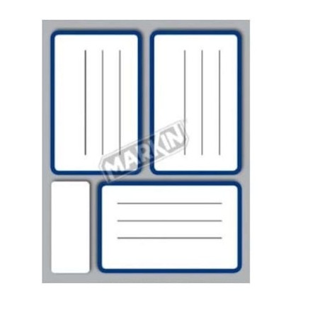 etichette markin cf10 rettangolare 83x53cm 10fogli/busta bianco/blu