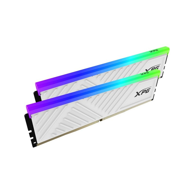 ram dimm ddr4 2x8gb adata spectrix 3200mhz cl16 1.35v bianco [ax4u32008g16a-dtwhd35g]