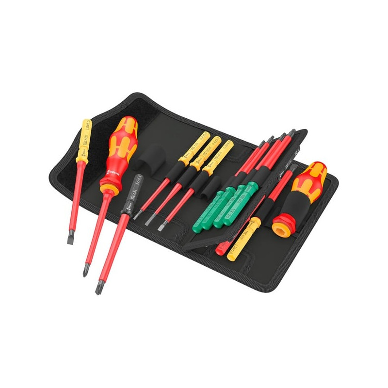 set di punte wera vde 17 universal rosso/giallo 17pz [05006611001]