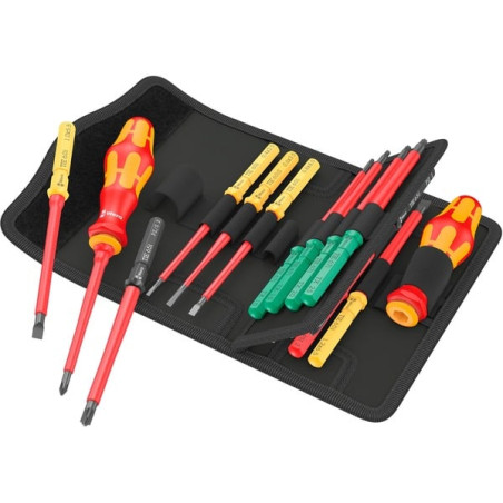 set di punte wera vde 17 universal rosso/giallo 17pz [05006611001]