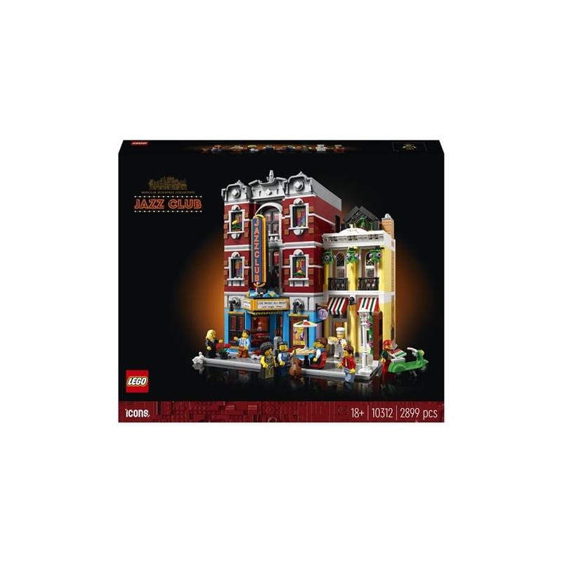 lego icons club de jazz multicolore 2899pz [10312]