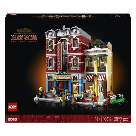 lego icons club de jazz multicolore 2899pz [10312]