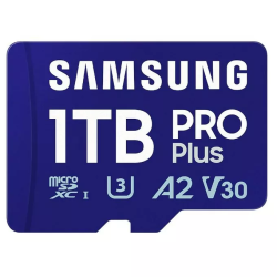 1tb scheda microsd pro samsung mb-md1t0sa/ww + adattatore blu