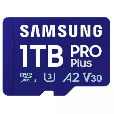 1tb scheda microsd pro samsung mb-md1t0sa/ww + adattatore blu