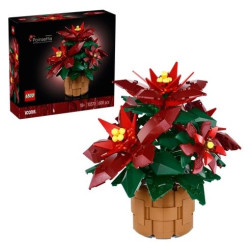 set di costruzioni lego icons 10370 poinsettia multicolore 608pz