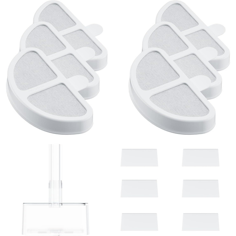 set filtro fontana astropet per animali domestici bianco 6pz [aawf-002]