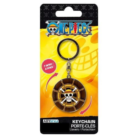 portachiavi abystyle one piece thousand sunny's helm meccanico