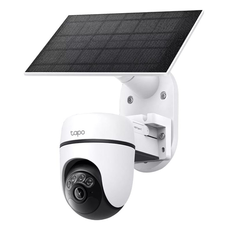 telecamera ip tp-link tapo tc90 kit con pannello solare e supporto