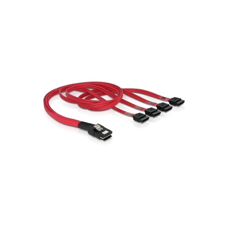 cavo delock per sas mini 36pin (sff 8087) 4x sata 0,5m [83057]