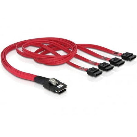 cavo delock per sas mini 36pin (sff 8087) 4x sata 0,5m [83057]