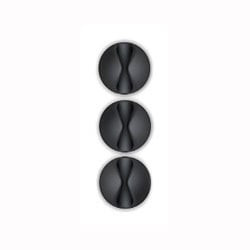 bluelounge cabledrop mini pack of 9, black [cdm-bl]