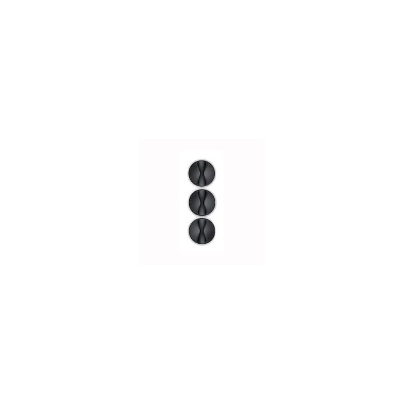 bluelounge cabledrop mini pack of 9, black [cdm-bl]
