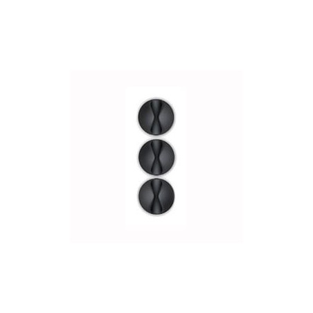 bluelounge cabledrop mini pack of 9, black [cdm-bl]