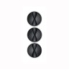 bluelounge cabledrop mini pack of 9, black [cdm-bl]