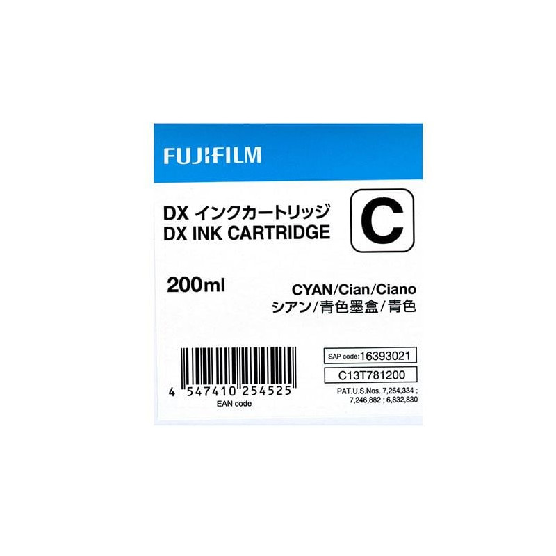 cartuccia fujifilm dx ink 200ml ciano [70100111582]