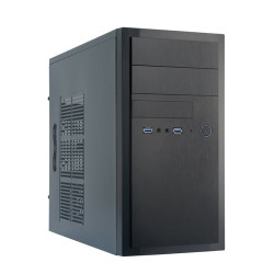 case chieftec elox serie ht-01b micro-atx con alimentatore
