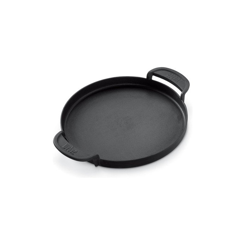 piastra weber gourmet per barbecue in ghisa 40x30cm nero 7421