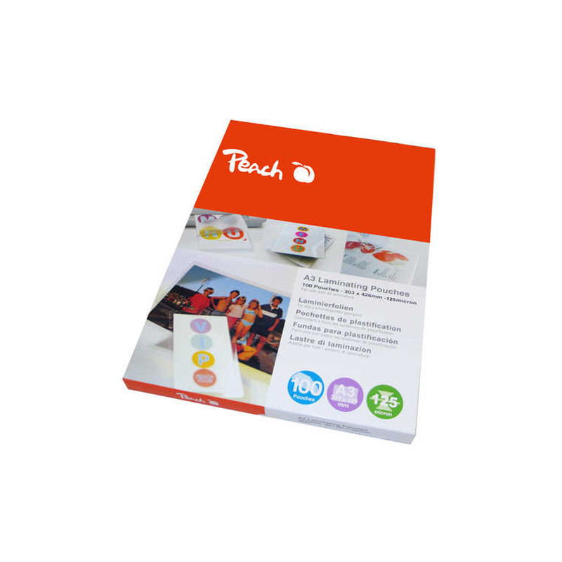 pouches peach 510314 125mic dina3 a3 100 pezzi [pp525-01]