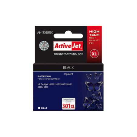 Cartuccia activejet ah-563 compatibile con hp ch563 no.301xl