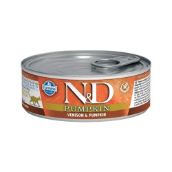 mangime completo farmina n&d pumpkin cervo e zucca per gatto