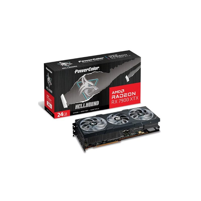 scheda video amd powercolor radeon hellhound rx 7900 xtx 24gb gddr6