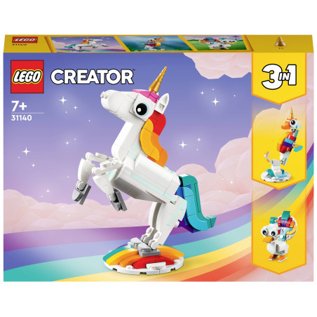 gioco creativo lego creator 3in1 unicorno magico 145pz [31140]