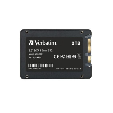 ssd interno 2.5'' 2tb verbatim vi550 s3 550mb/s sata nero