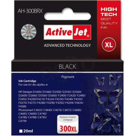 Cartuccia activejet ah-c41 compatibile con hp cc641ee no.300bk