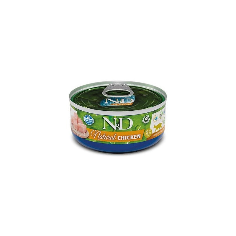 mangime umido farmina pollo per gatto n&d natural 140g [pnd140062]