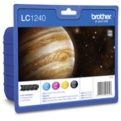 Cartuccia brother lc-1240valbpdr value-pack c/m/y/bk blister