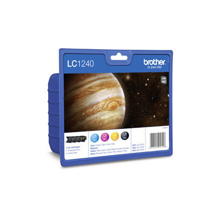 Cartuccia brother lc-1240valbpdr value-pack c/m/y/bk blister