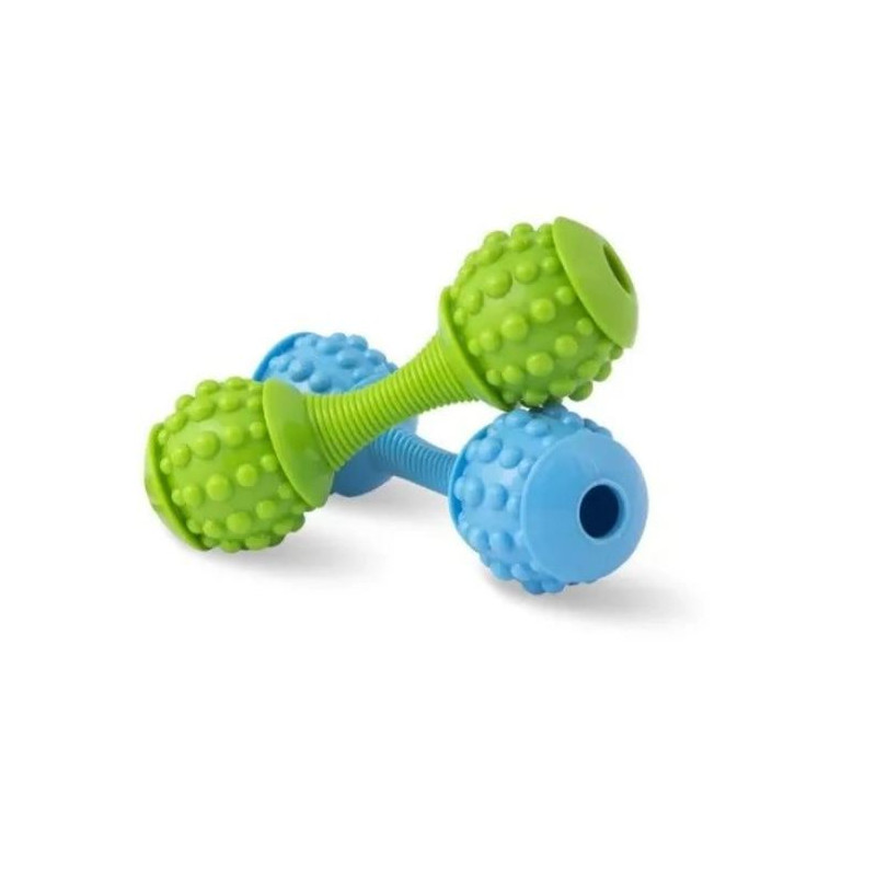 giocattolo per cani hilton manubrio dentale 15cm 1pz multicolore