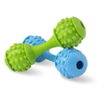 giocattolo per cani hilton manubrio dentale 15cm 1pz multicolore