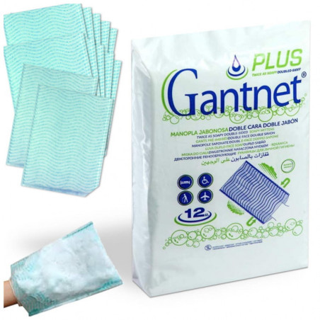 set di panni pds care gantnet plus guanti imbevuti di gel detergente