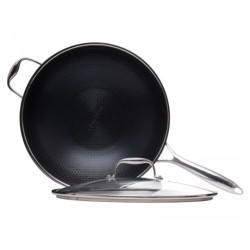 wok kohersen 32cm nero [71111]