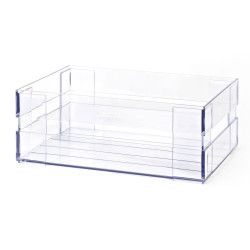 cassetta guzzini l scatola oortaoggetti per cucina/negozio trasparente