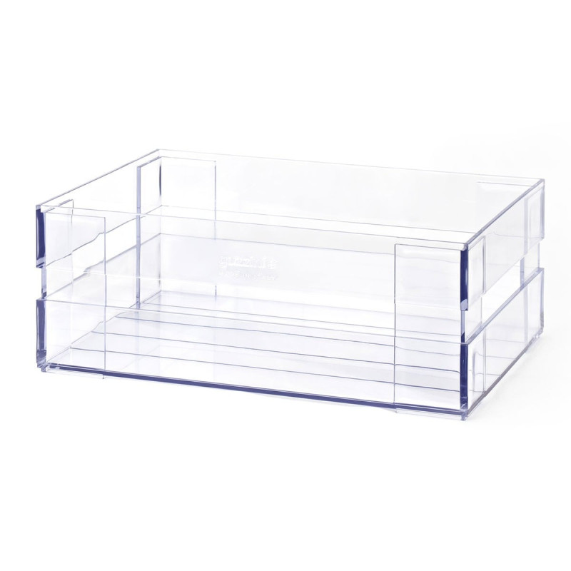 cassetta guzzini l scatola oortaoggetti per cucina/negozio trasparente