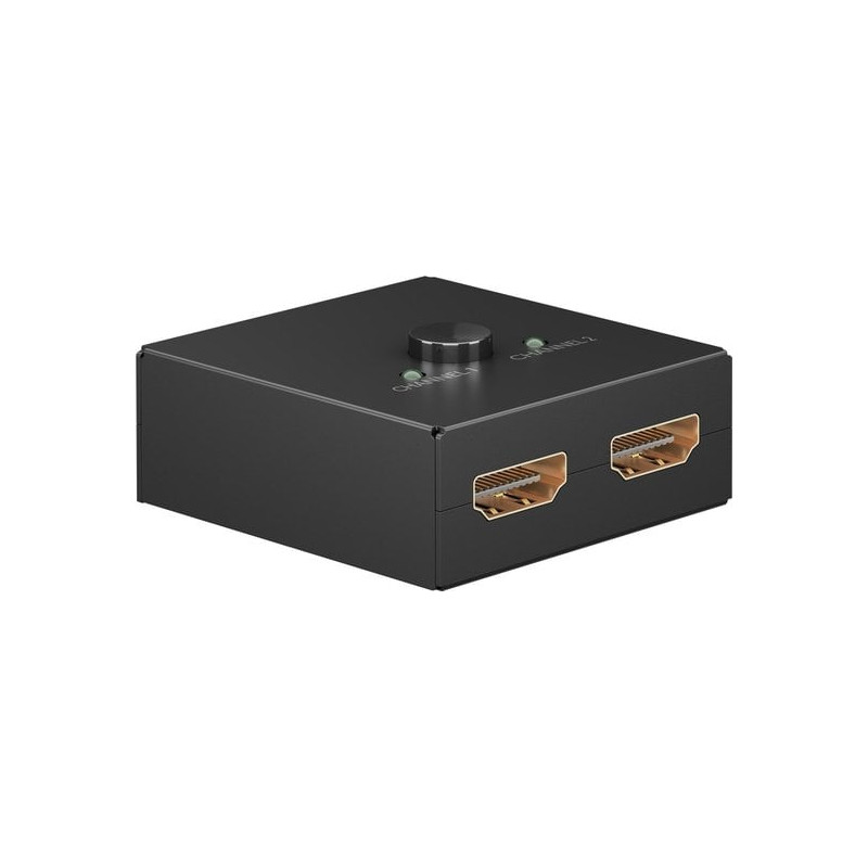 switch hdmi goobay 58485 bidirezionale 2 su 1 4k 30hz nero [58485]