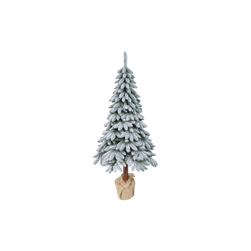 albero di natale kaemingk pino tora innevato 210cm bianco