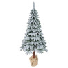 albero di natale kaemingk pino tora innevato 210cm bianco