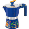 caffettiera pedrini frida kahlo moka 2tz in alluminio/acciaio inossidabile
