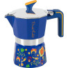 caffettiera pedrini frida kahlo moka 3tz in alluminio/acciaio inossidabile