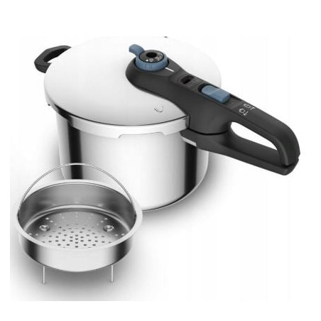 pentola a pressione tefal 6l nero/acciaio inox [p2580701]