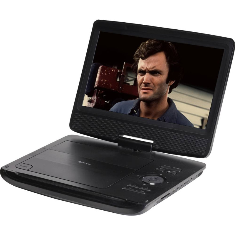 lettore dvd portatile lcd 10" denver riproduzione avi nero [mt1097]
