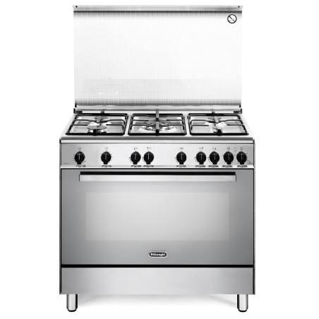 cucina a gas de'longhi dgvx96sg libera installazione 90cm 5 fuochi