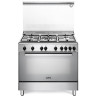 cucina a gas de'longhi dgvx96sg libera installazione 90cm 5 fuochi