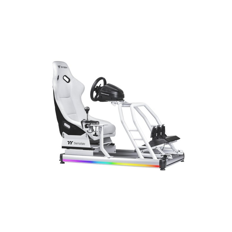 simulatore di volo thermaltake gr500 racing da corsa bianco [gsc-r50-cpaswh-01]