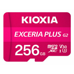 256gb scheda di memoria kioxia exceria plus g2 microsd rosa [4582563858473]