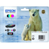 Cartuccia epson multipack 26xl n.4 41.3ml nero/ciano/magenta/giallo