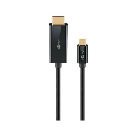 cavo adattatore usb goobay spina usb-c spina hdmi 1m nero [75696]